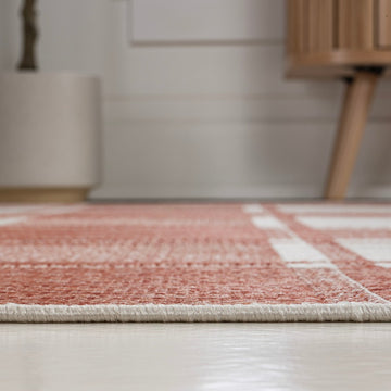 Sabine Traditional Farmhouse Bold Gingham Area Rug